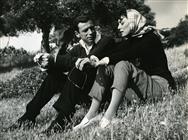 <div><span style="font-size: 10pt;">Yves Montand and Lydia Alfonsi during the shooting of the film</span></div>
<div>Foto Pierluigi</div>