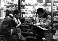 <div>Renato Salvatori e Luchino Visconti durante la lavorazione del film</div>
<div>Foto di Giovan Battista Poletto</div>