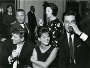 <div>Burt Lancaster, Paolo Stoppa, Claudia Cardinale, Rina Morelli e Alain Delon alla conferenza stampa per la presentazione del film (Roma, 4 maggio 1962)</div>
<div><span style="font-size: 10pt;">Foto di Giovan Battista Poletto</span></div>