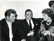 <div><span style="font-size: 10pt;">Burt Lancaster, Luchino Visconti and Suso Cecchi D'Amico during <span style="font-style: italic;">The Leopard</span> press conference (Rome, May 4th, 1962)</span></div>
<div><span style="font-size: 10pt;">Photo by Giovan Battista Poletto</span></div>