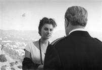 Sophia Loren and Vittorio De Sica during the shooting of the film