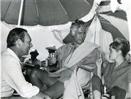 <div><span style="font-size: 10pt;">Producer Maurizio Lodi-Fè, Stewart Granger and Rossana Podestà during the shooting of the film</span></div>
<div><span style="font-size: 10pt;">Photo by Giovan Battista Poletto</span></div>