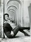 Claudia Cardinale during the shooting of the film