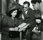 <div>Anna Magnani, Luchini Visconti and Francesco Maselli (assistant director) during the shooting of the film</div>
<div>Photo by Giovan Battista Poletto</div>