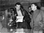 <div><span style="font-size: 10pt;">Yves Montand and Giuseppe De Santis during the shooting of the film</span></div>
<div><span style="font-size: 10pt;">Photo by Giovan Battista Poletto</span></div>